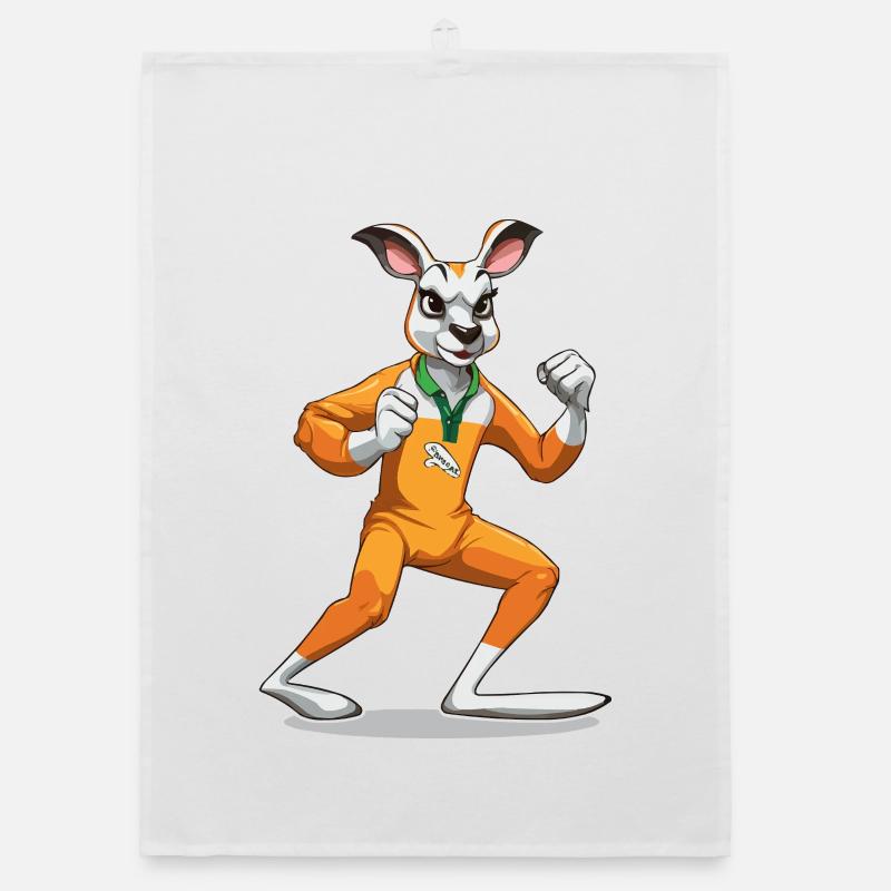Salopette orange Kangaroo Battle Step Torchon bio