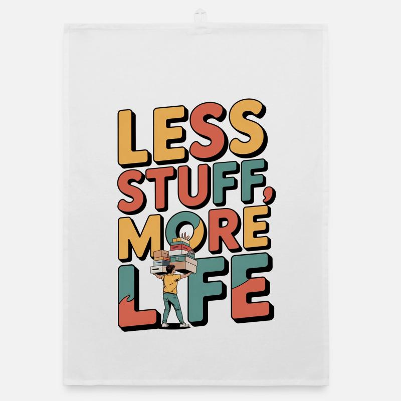 Less Stuff, More Life Organic Geschirrtuch