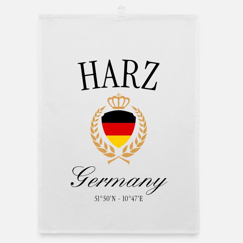 Harz Wappen Krone – Brocken Reise Souvenir Organic Geschirrtuch