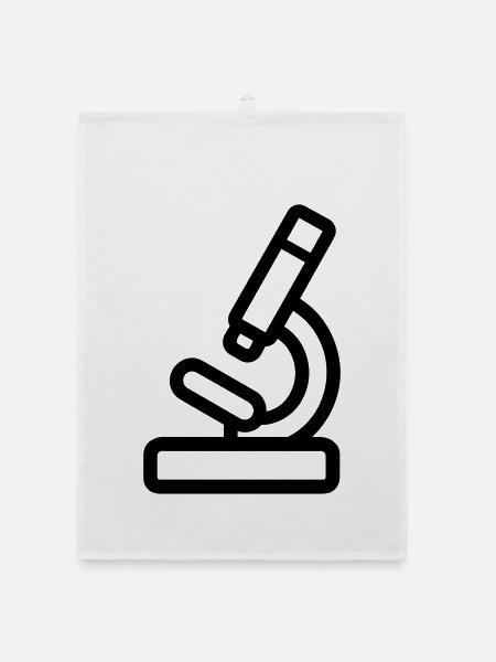 Microscope - Organic dish towel - white - Front