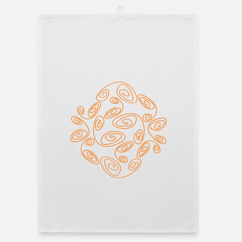 Abstract design by Cean Organic dish towel