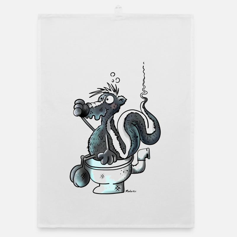 Smelling Skunk Organic dish towel