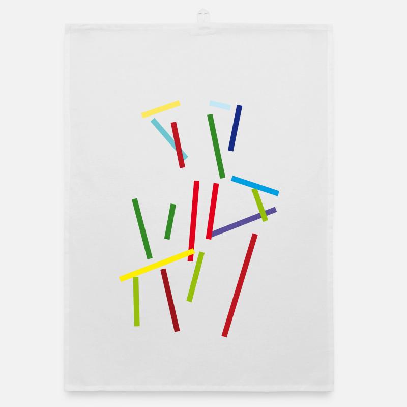 Couleurs Traits - Jeu de lignes Torchon bio