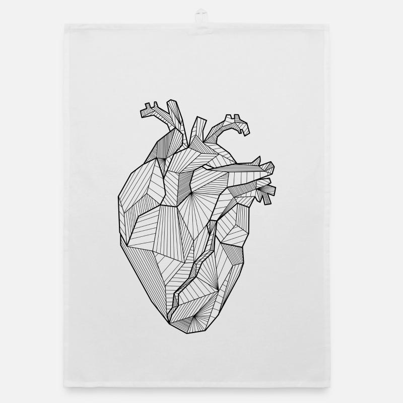 Herz Organic Geschirrtuch