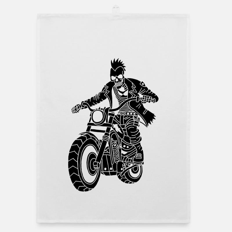 Le motard noir de l'enfer Torchon bio