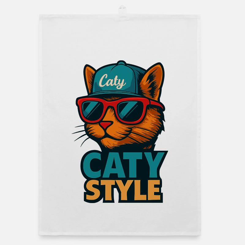 Caty Style Katzencool Organic Geschirrtuch