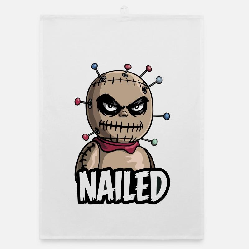 Voodoo Doll Organic dish towel
