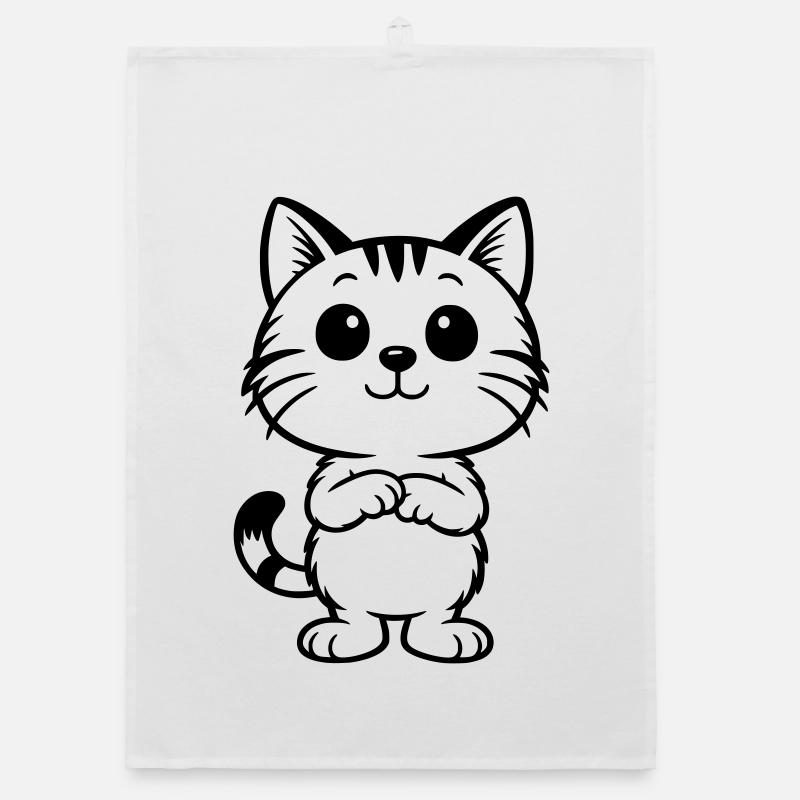 Chat mignon tigre Torchon bio