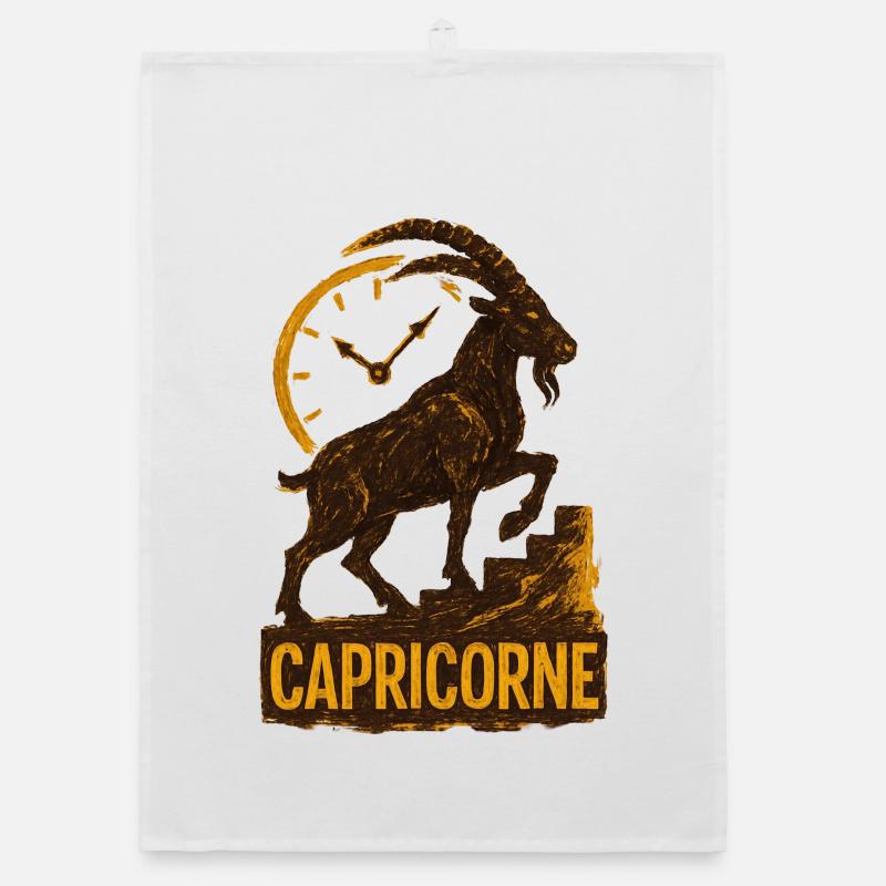 Steinbock Sternzeichen - Astrologie Organic Geschirrtuch