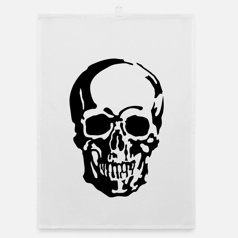 Skull Organic dish towel