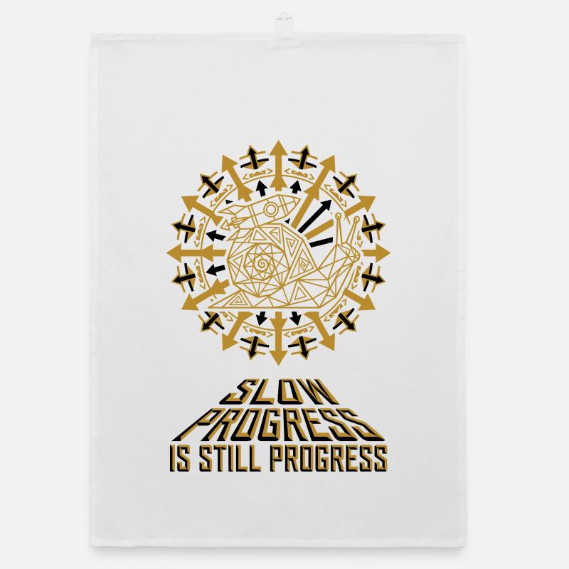 Slow Progress Rocket Snail Organic dish towel