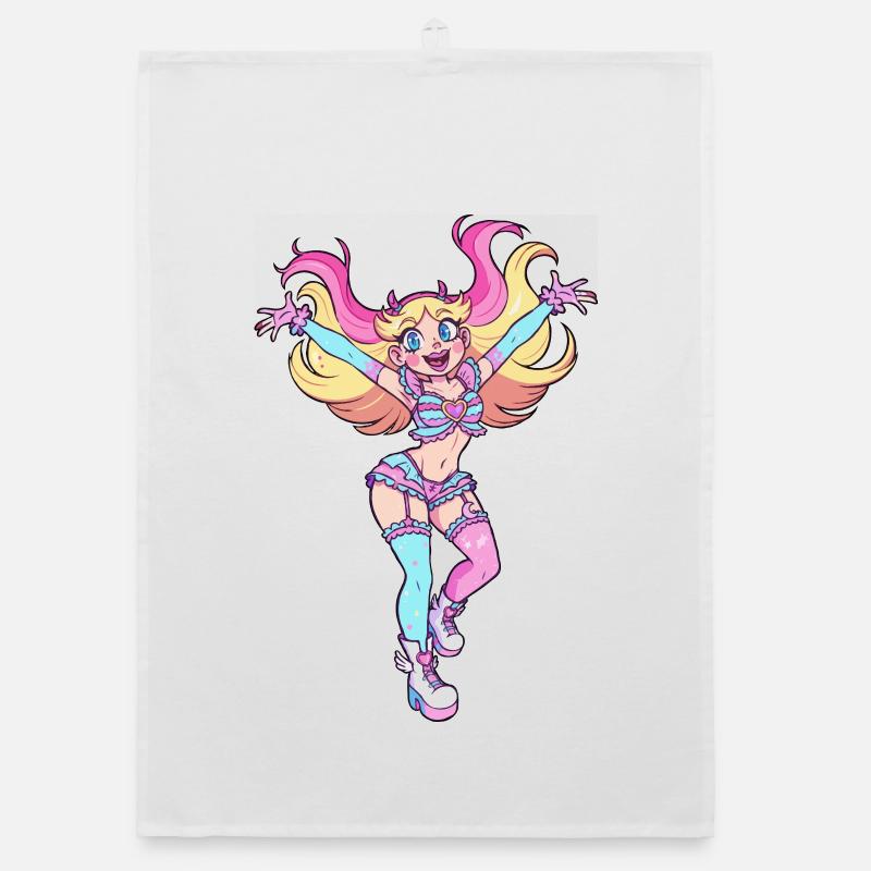 Star Butterfly Rainbow Hero Organic dish towel