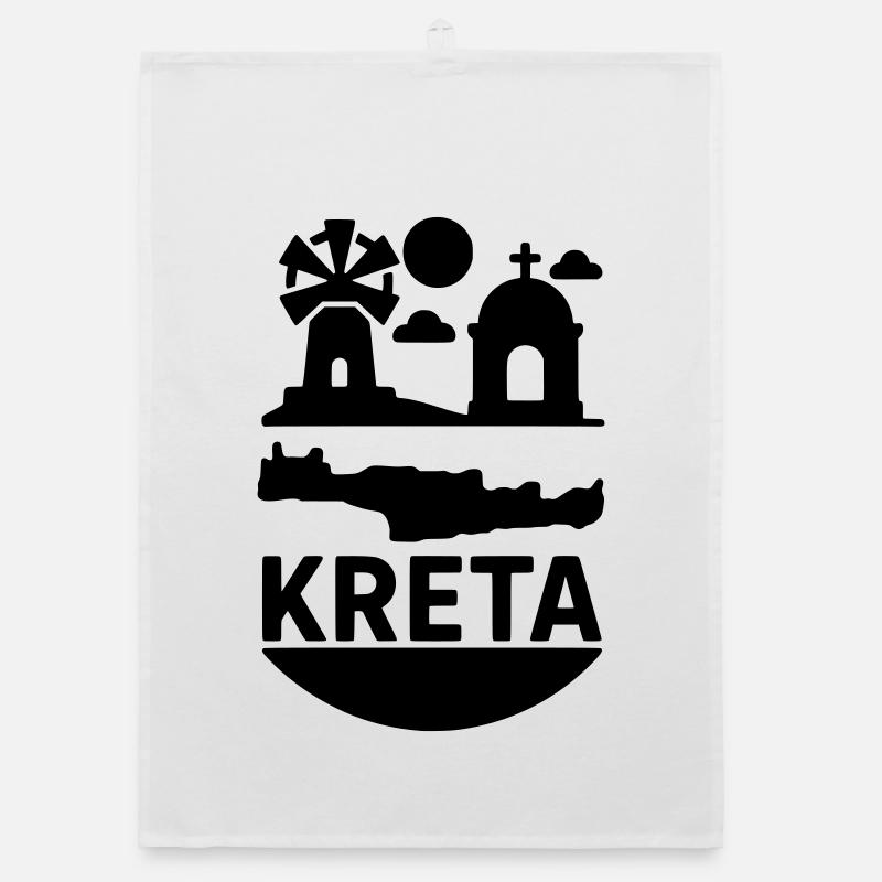 Île monumentale de Crète, Grèce Torchon bio