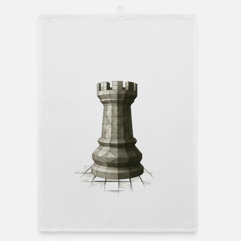 Tour d’échecs – Conception de la puissante figure de tour Torchon bio