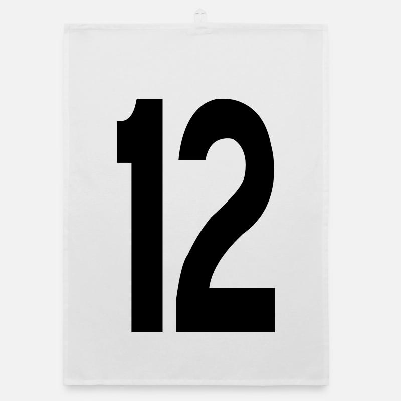 12 Numbers Organic dish towel