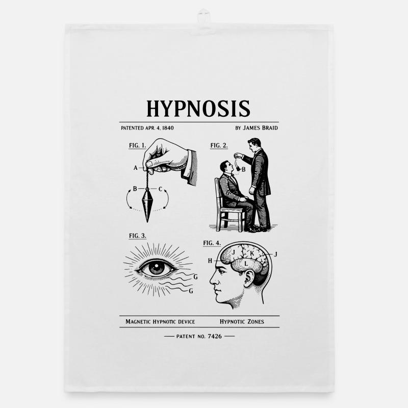 Design des Hypnose-Bauplans Organic Geschirrtuch