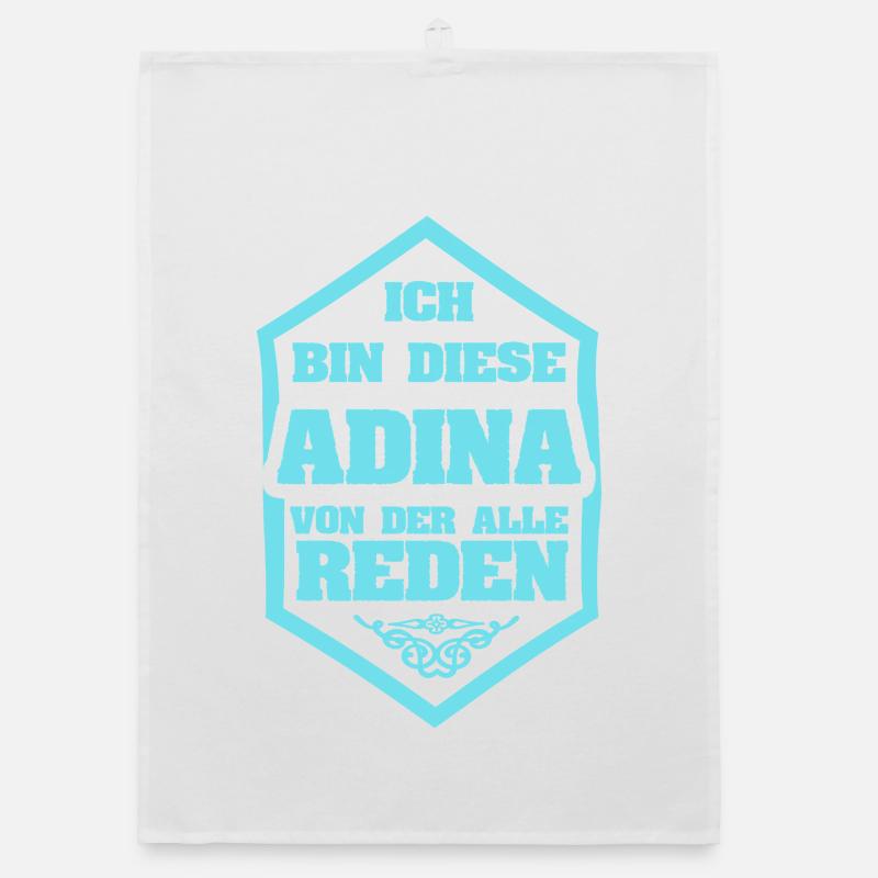 Adina als Spruch Organic Geschirrtuch