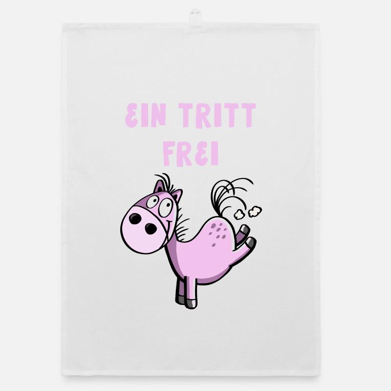Ein Tritt Frei Pferdchen Organic Geschirrtuch