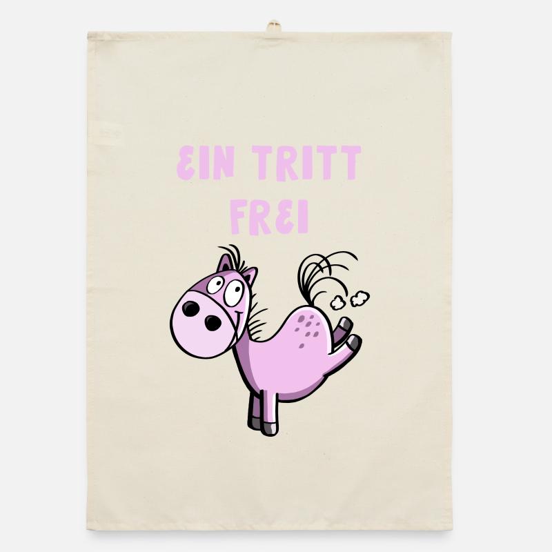 Ein Tritt Frei Pferdchen Organic Geschirrtuch