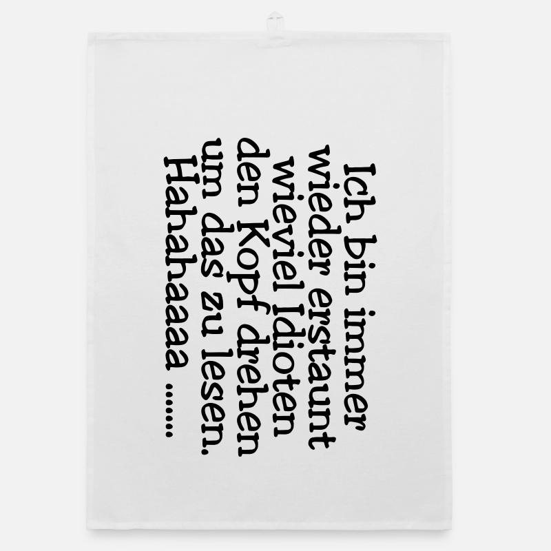 Head spin - idiots Organic dish towel