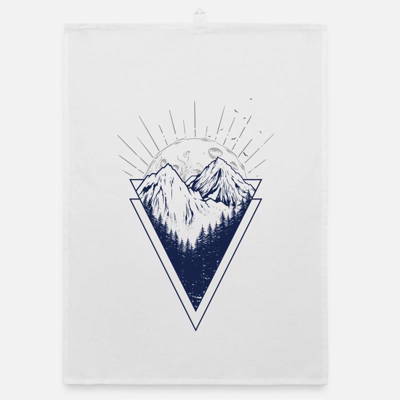 Triangle des Pics Éclairés par la Lune Torchon bio