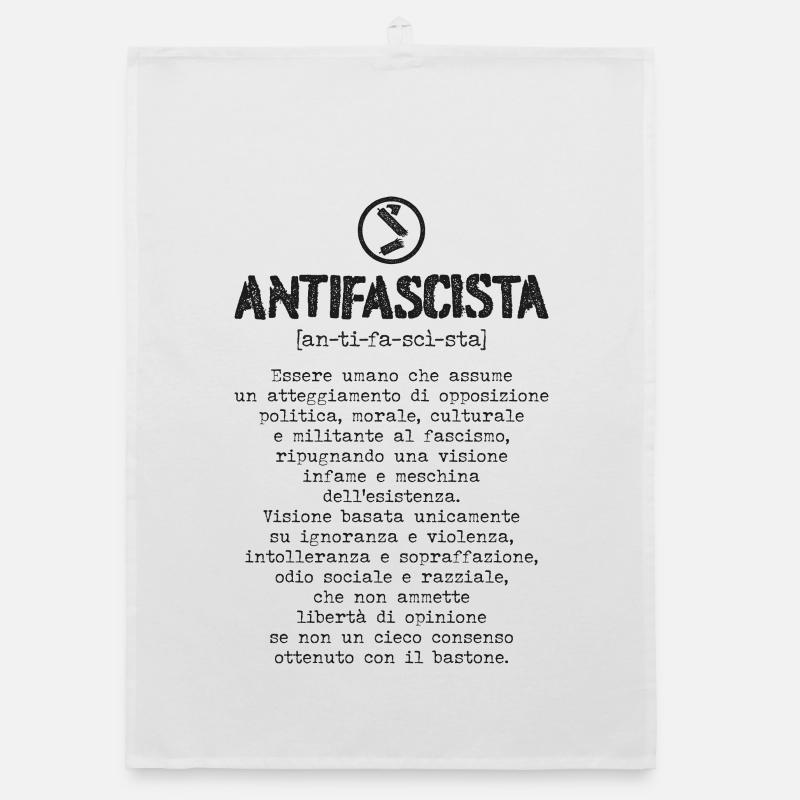 Antifaschistische Definition Organic Geschirrtuch