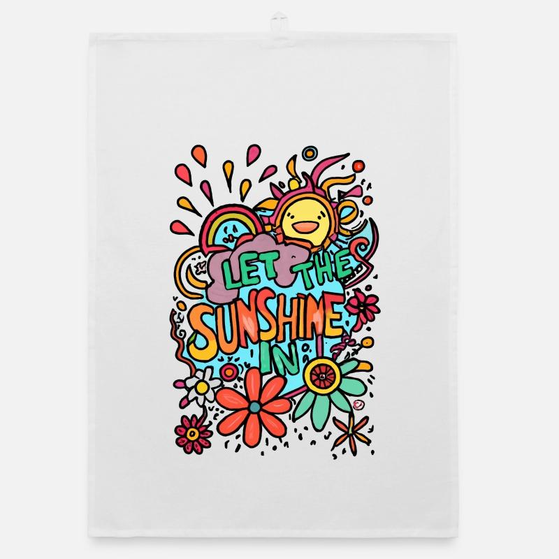 Laissez entrer le soleil! Torchon bio