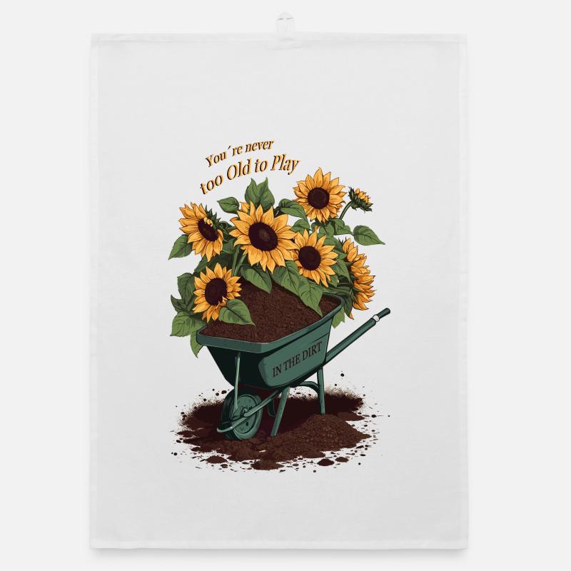 Hobbygärtner Sprüche Organic Geschirrtuch