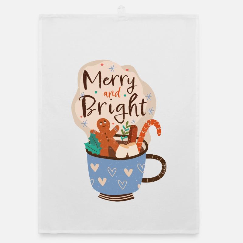 Merry and Bright Mug Noël Torchon bio