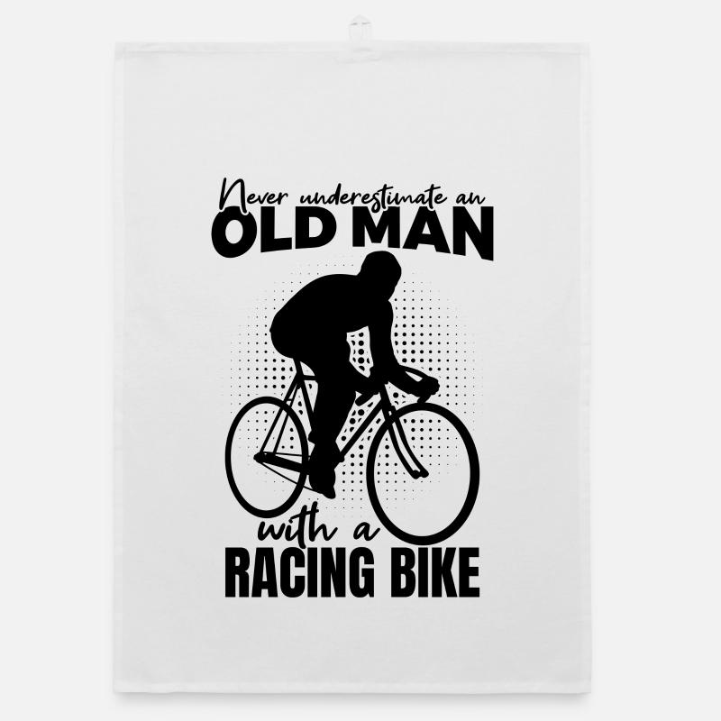 Never underestimate old road cyclists Organic dish towel