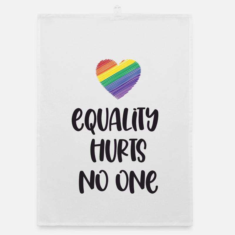 LGBT Pride Month - Equality Hurts No One Organic dish towel