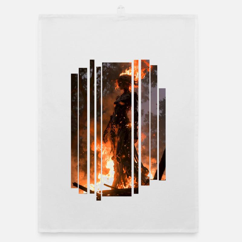 Hexentanz - Halloween Organic Geschirrtuch