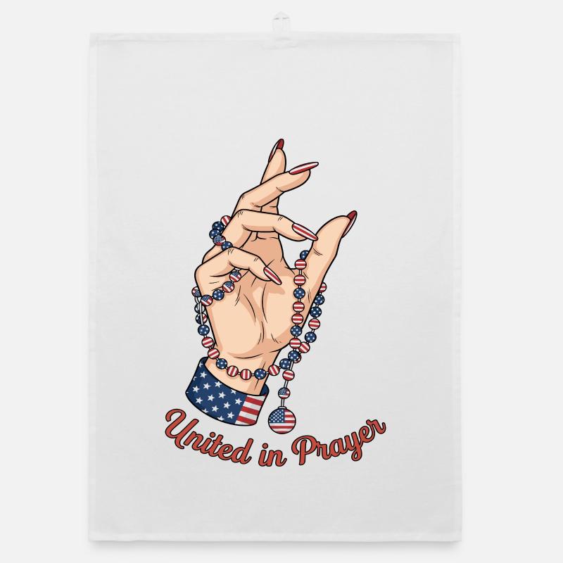 Unis dans la prière Torchon bio