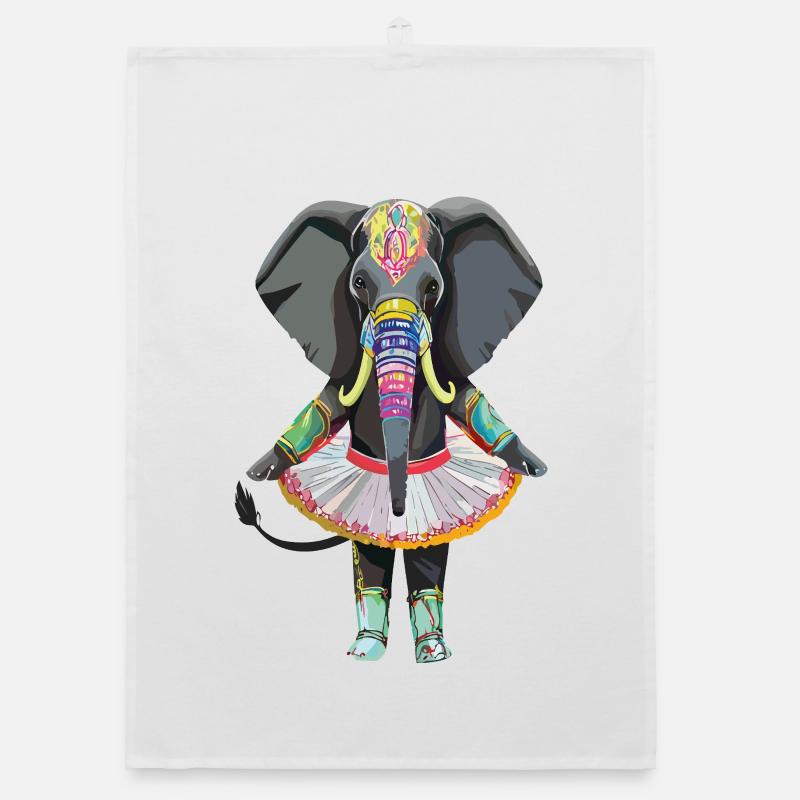 Elefant_im_Tuettue Torchon bio