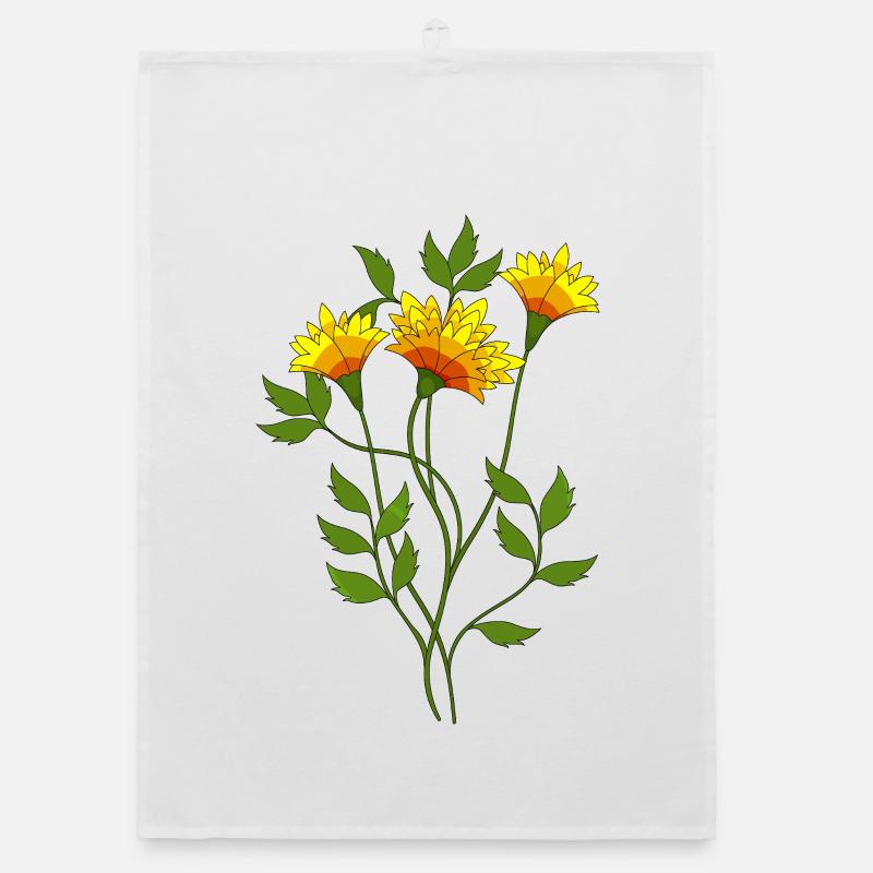 Blumen Organic Geschirrtuch