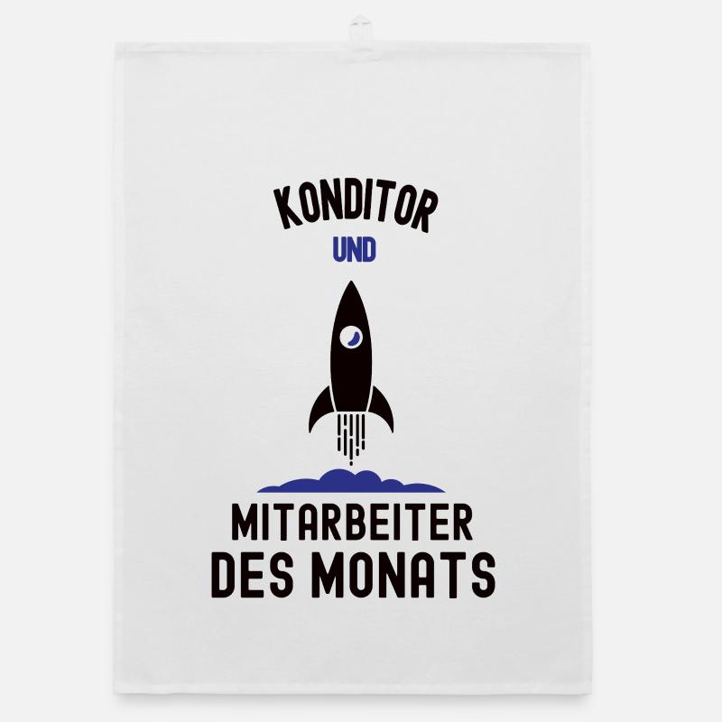 Mitarbeiter des Monats Konditor Bester Mann Bäcker Organic Geschirrtuch