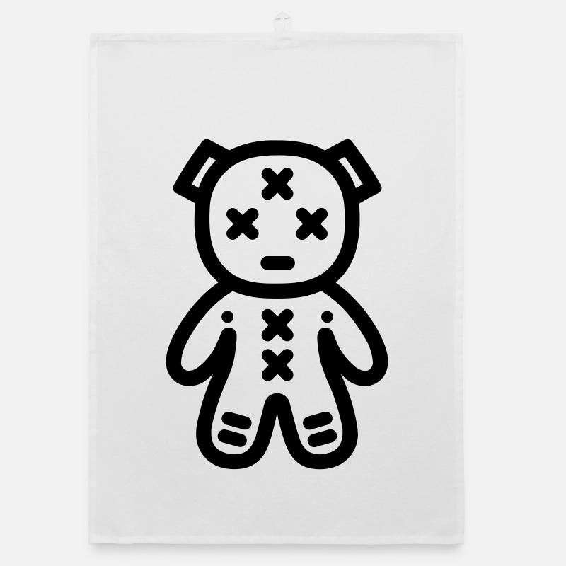 Voodoo Doll Organic dish towel