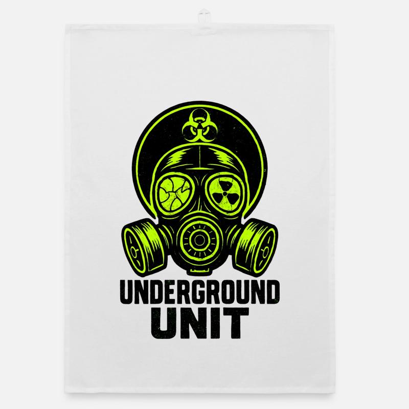 Underground Unit - Gas Mask Organic dish towel