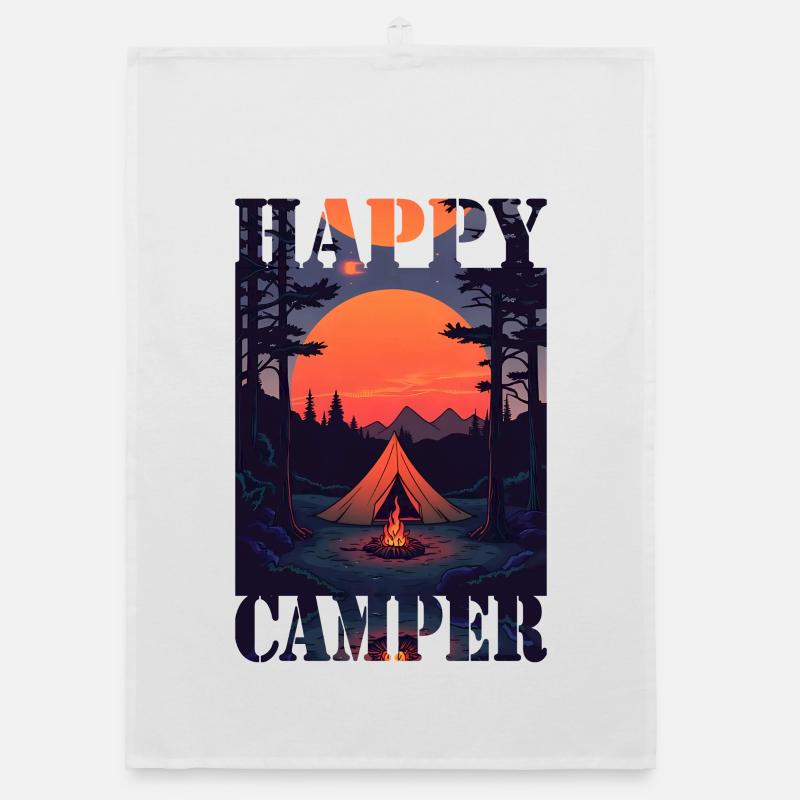 Happy Camper Organic dish towel