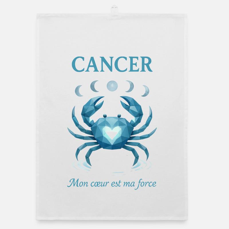 Krebs Sternzeichen - Astrologie Organic Geschirrtuch