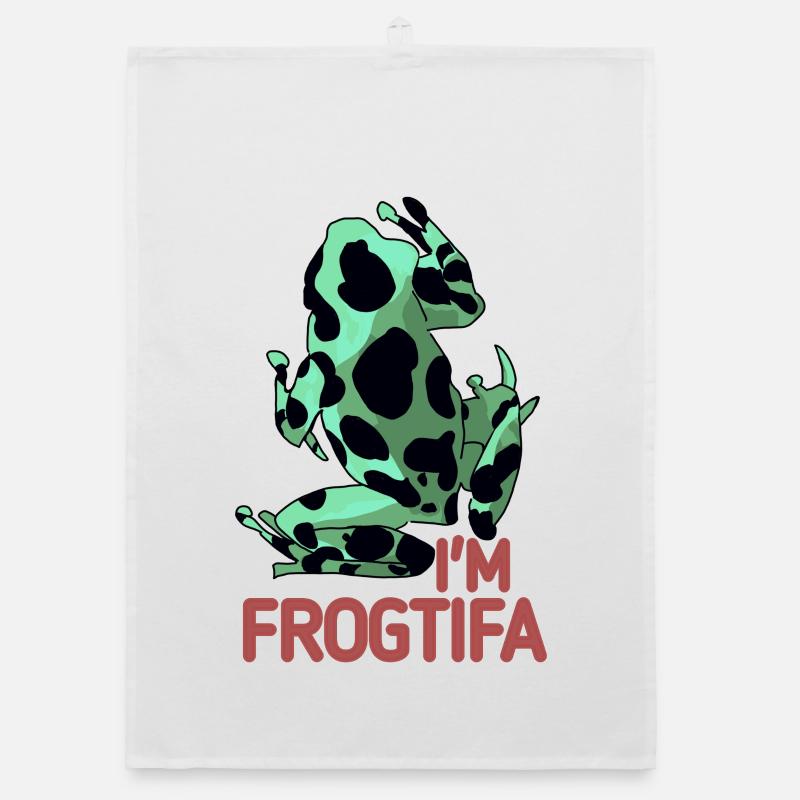 Ich bin Frogtifa Organic Geschirrtuch