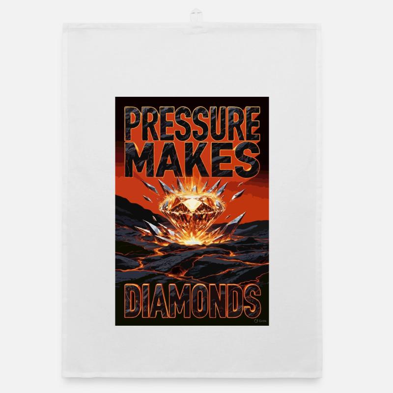 Pressure Makes Diamonds Organic dish towel