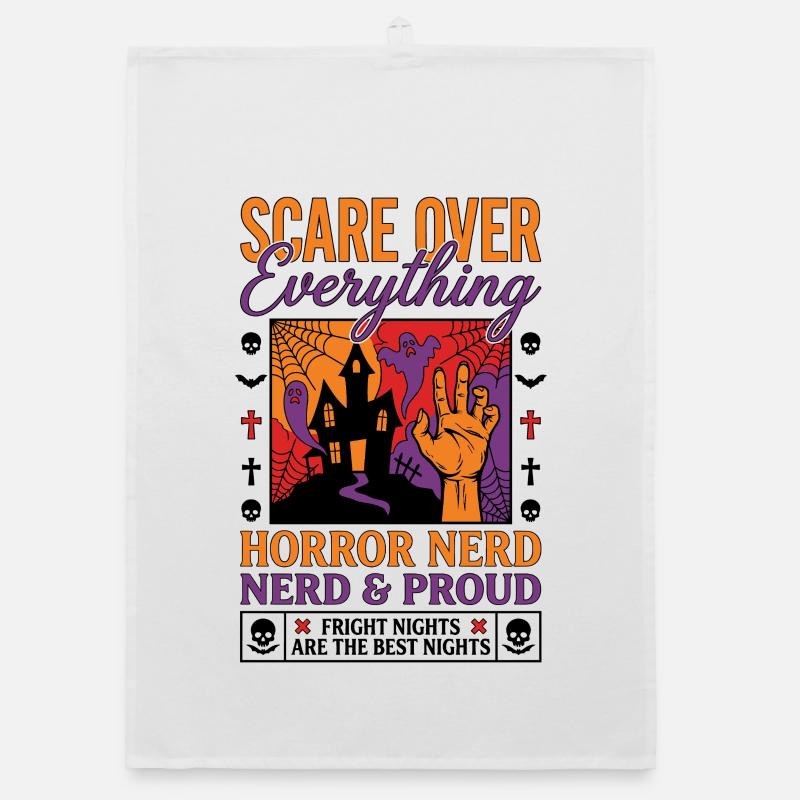 Horror Nerd Pride Design Organic dish towel