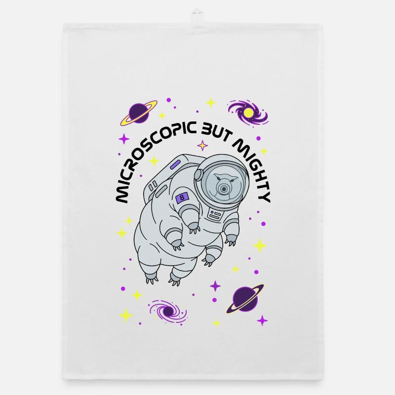 Microscopic But Mighty 8th Birthday Tardigrade Organic dish towel