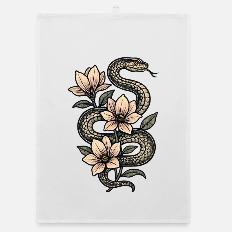Magnolia des fleurs de serpent Torchon bio