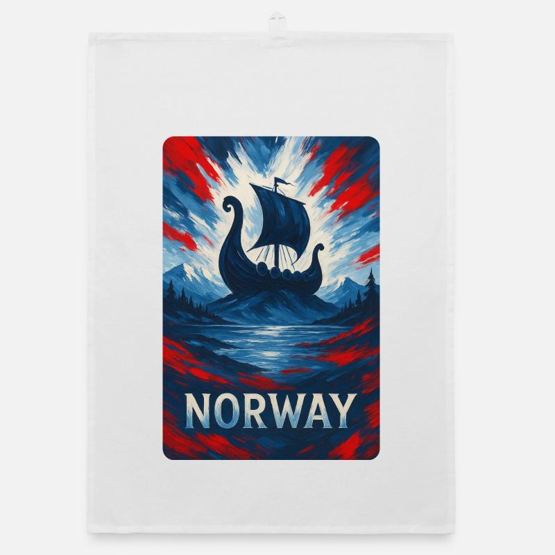 Norway Travel Design Organic dish towel
