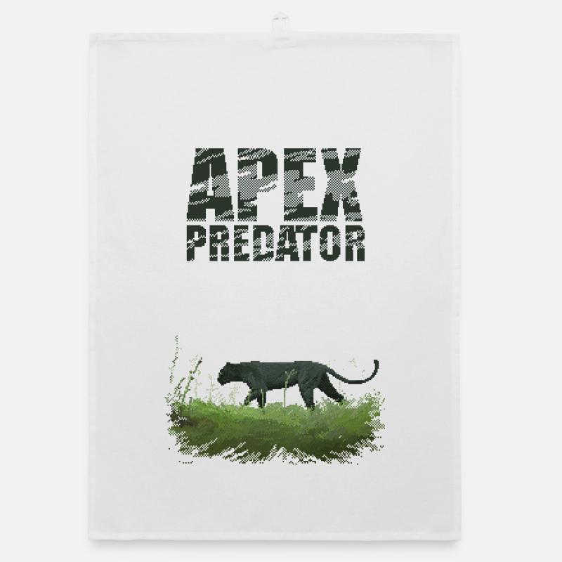 Pixel Art rétro Apex Predator Torchon bio