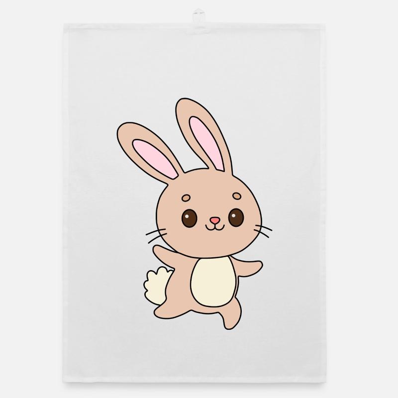 Pastel Bunny Cheer Torchon bio