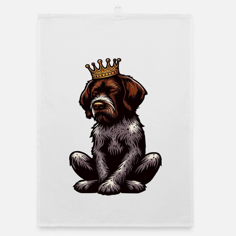 Deutsch Drahthaar Deutsch-Drahthaar Besitzer Organic Geschirrtuch