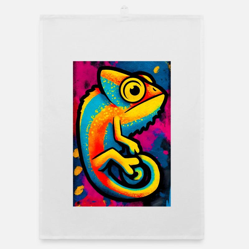 caméléon Torchon bio